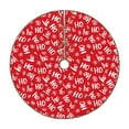 thumbnail image 1 of Fotbe Jupe de Sapin de Noël Motif Hoho, Jupes de Sapin en Peluche Décorations de Noël, Jupes de Sapin de Noël Décorations de Fête-48 Pouces, 1 of 6