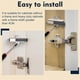 thumbnail image 3 of 10Pack Soft Close Cabinet Damper for Cabinet Doors/Wardrobe Doors,Metal Soft Close Cabinet Door Damper with Screws, 3 of 5