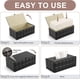 thumbnail image 5 of Caja de pañuelos de cuero rectangular (negro), 5 of 5