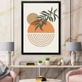 thumbnail image 3 of Designart 'Abstract Geometrical Moon and Sun With Leaf I' Modern Framed Art Print, 3 of 4