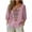 Pink, variant on Njagoc3 Cotton Linen Tops for Women Ethnic Embroidered V Neck Top | 3/4 Sleeve Boho Floral Relaxed Blouse | Versatile Loose Fit for Fall Casual Daily Wear and Vacation,Beige,XL