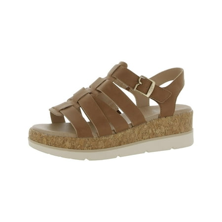 UPC 017117805978 product image for Dr. Scholl s Shoes Womens Only You Faux Leather Cork Wedge Sandals | upcitemdb.com