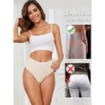 thumbnail image 3 of GaaiKei High Waisted Thongs for Women Seamless Underwear for Women No Show Sexy Breathable Panties for Laides 6 Pack, Size 6, 3 of 5