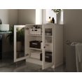thumbnail image 2 of 100% Solid Wood 32" Bathroom Cabinet with Frosted Glass Doors and Adjustable Shelves, 2 of 5