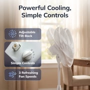 Lasko 16 3-Speed Oscillating, Adjustable Height, Pedestal Fan S16200