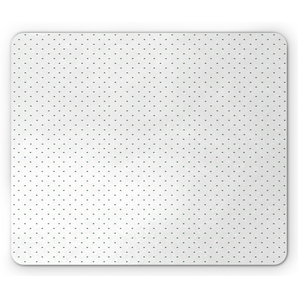 White Mouse Pad, Minimalistic Pattern with Small Polka Dots Simple ...