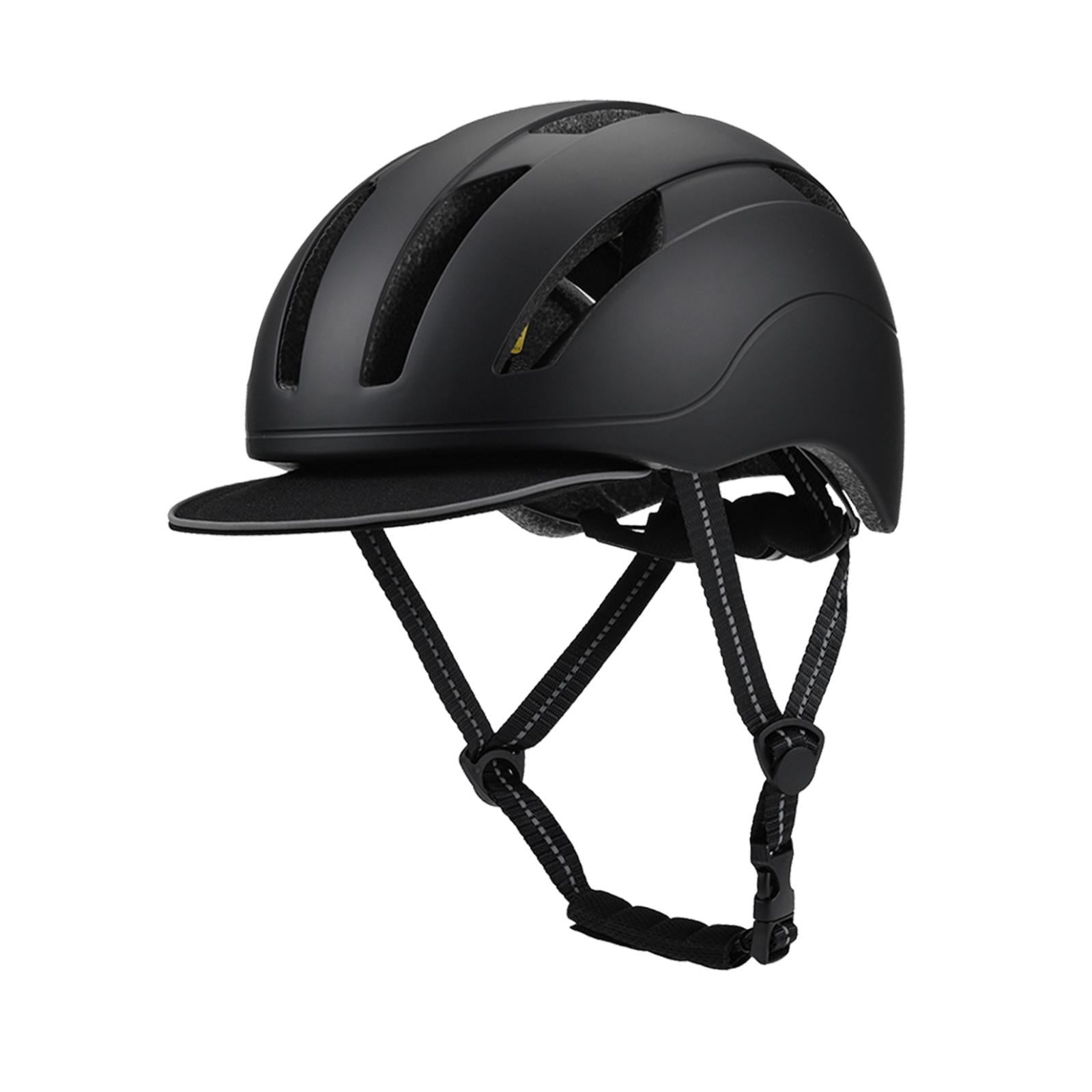 Wswqop Roller Skating Helmet Bike Helmet Size 59 cm-61 cm Comfortable Skateboard Helmet Black