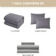 thumbnail image 3 of Nanshing Anneli 7 Piece Comforter Set, King, Grayish Purple, 3 of 4