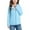 Blue, variant on ZyeKqe Girls Hoodie Jacket Zip up Fleece Warm Winter Coat Casual Solid Color Outwear Sweatshirts with Pockets