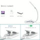 thumbnail image 4 of Lámpara de lectura con abrazadera CIRYCASE, 7 LED, recargable por USB, protección para los ojos, miniluz regulable con abrazadera, 3 modos de luz, interruptor táctil, cuello de cisne, 4 of 5