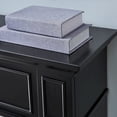 thumbnail image 4 of SEI Electric Fireplace with Marble Surround - Touch Screen & Realistic Flames-Color:Black, 4 of 6