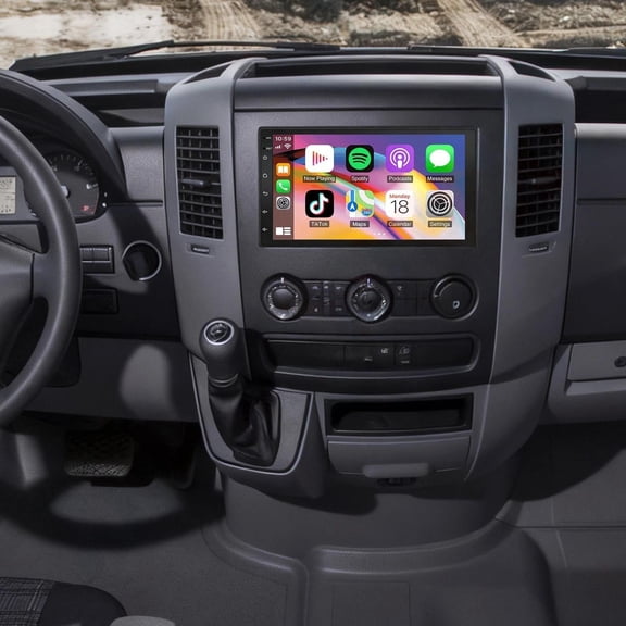 Zcargel 7" Car Stereo Android 13 2 32G for Freightliner Sprinter Wireless Wired Android Auto GPS FM/RDS Backup Camera