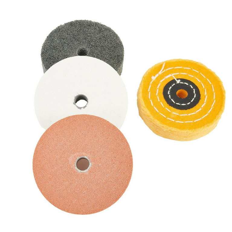 6 Inch Buffing Wheel Kit for Bench Grinders and Drill With 3 