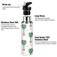 thumbnail image 3 of Love Trees Hearts Sports Bottle with Straw Stainless Steel Water Jug Portable Thermal Cup Leak-proof 1000ML, 3 of 9