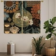 thumbnail image 3 of Black Boho Kitchen Curtains 40 inch Length, Bohemia Short Curtains for Small Window Cafe Store Kitchen Bathroom, Country Rod Pocket Drapes, 2 Panels, 28x40in, 3 of 6