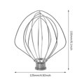 thumbnail image 2 of K45WW Stainless Steel Wire Whip Compatible with Kitchen-Aid Egg Cream Mixer Blender for 4.5qt, 2 of 5