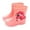 Pink, variant on Boys Rain Boots Size 3 Kids Toddler Rubber Rain Boots For Boys Girls Waterproof Rainboots with Fun Patterns and Easy On Handles botas de lluvia para niñas unicornio