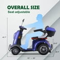 thumbnail image 6 of Sunderwell Large Electric 4-Wheel Mobility Scooter, (XW-E05) Heavy Duty Wheelchair Device 400 LBS Capacity for Seniors & Adults, Assembled in US, Ready to Ride, 6 of 10