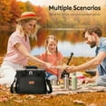 thumbnail image 2 of Norcho Large Insulated Lunch Bag Cooler Tote for Adults, Soft Lunch Box for Men and Women, 24-Can (16L), Black, 2 of 5