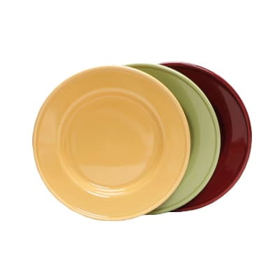Tuxton DYA-112 11-1/4 Assorted Round Plates - 12 / CS"