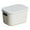 White, variant on RUIQPGRT Fall Room Decor Storage Box With Lid Handle Hole Large Capacity Stackable Makeup Toys Storage Basket Home Desktop Organization Container Storage CaseClearance Promotion