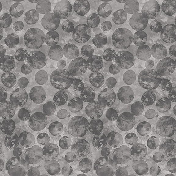 Blank Quilting 9953-95Tessellations Twice Dots Gray Cotton Fabric by The Yard