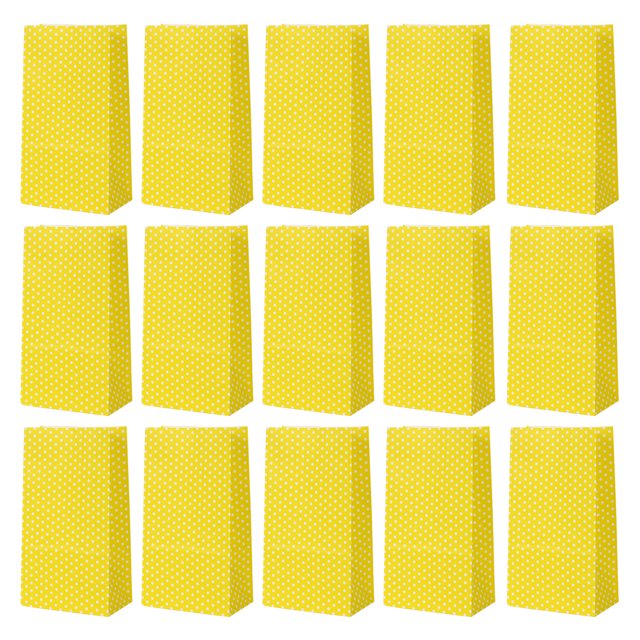 Dinheiro 24 Piezas Bolsas de Papel de Puntos Bolsas de Papel para Regalos de Fiesta Bolsas de Comestibles Bolsas de Papel Artesanales de Fondo Plano para Pascua, Bodas, Bolsas de Regalos Envueltas en