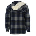 thumbnail image 3 of Gioberti Mens Sherpa Lined Flannel Jacket with Removable Hood, 3 of 5