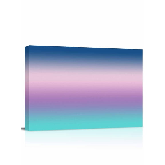 Blue Purple Teal Ombre Cream Wall Art for Living Room,Canvas Picture Wall Decor for Bathroom Bedroom,Modern Abstract Art Aesthetics Painting Artwork for Office Hallway Dining Room Decor 24"x32"