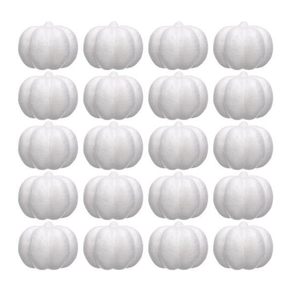 QccHieUs 20 Pieces Foam Pumpkins Arts and Craft Kids Gift Decorative Polystyrene Pumpkins