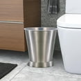 thumbnail image 3 of nu steel Rosemont Wastebasket 9-Quart Metal Trash Wastebasket Garbage Container Bin for Bathrooms, 3 of 6