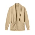 thumbnail image 5 of MXALUOB Men's Cardigan Sweaters Shawl Collar Open Front Long Sleeve Winter Sweater Solid Color Regular Fit Fashion Outerwear for Daily Wear, 5 of 6