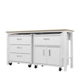 thumbnail image 3 of 3-Piece Fortress Mobile Space-Saving Steel Garage Cabinet and Worktable 5.0 y, 3 of 11
