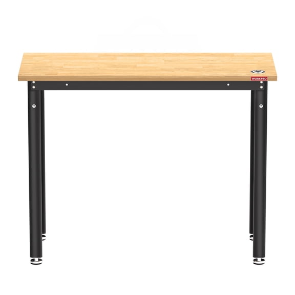 WORKPRO 48"x20" Garage Workbench with Leveling Foot,1200 LBS Load Capacity Work Benches for Garage, Workshop, Office, Home, Woodworking