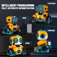 thumbnail image 5 of Robot RC Inteligente de 2,4 G con Control Remoto, Robot Interactivo de Inducción, Baile, Música, Detección de Gestos, Regalo de Cumpleaños. A, 5 of 5
