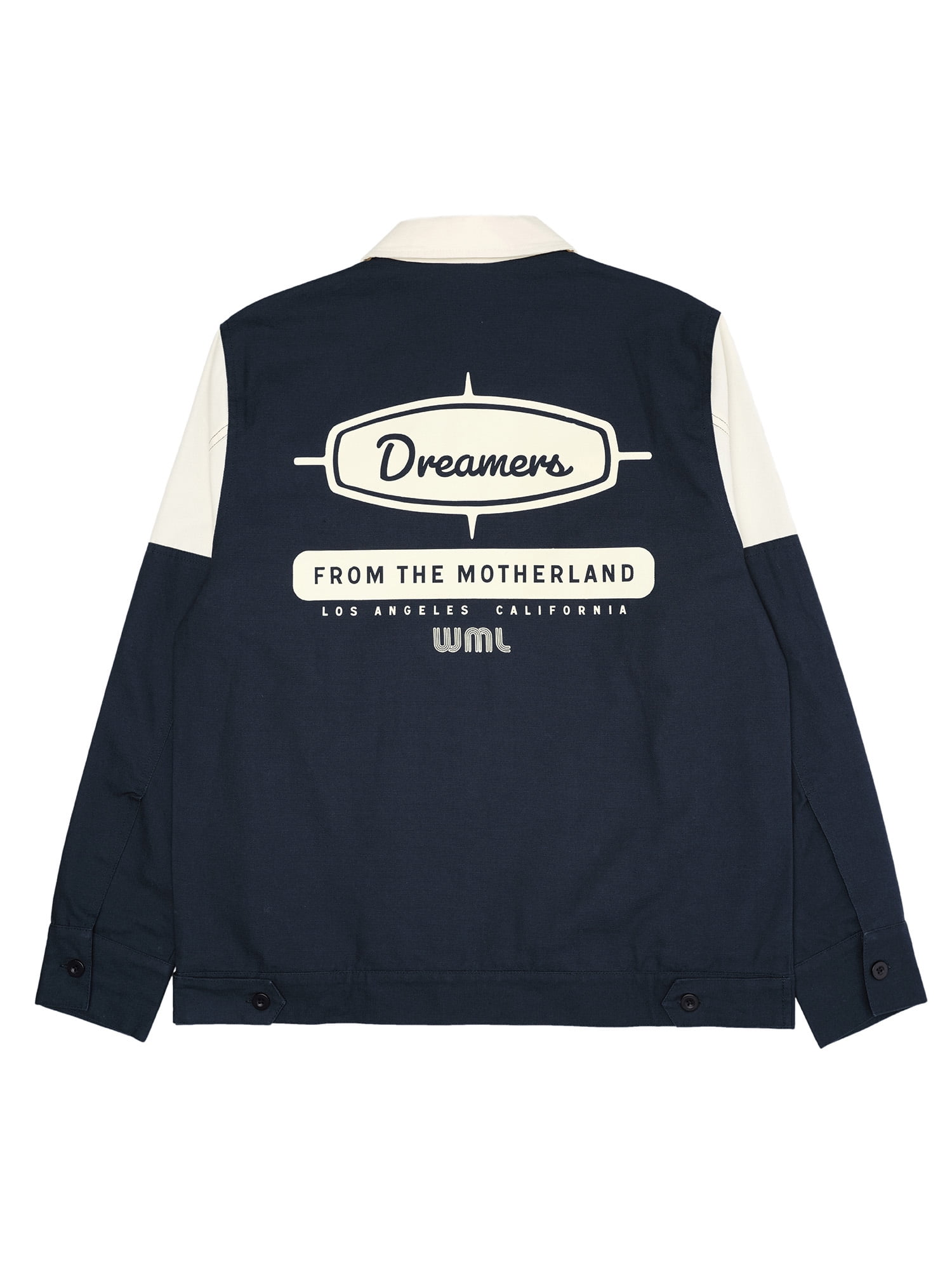 Wish Me Luck Men's Dreamer's Graphic Print Workwear Style Jacket, Sizes S-3XL