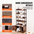 thumbnail image 5 of KFFKFF Litter Box Cabinet, Concealed Cat Toilet with Four Shelving Units, Wood-Constructed Pet Bathroom for Indoors, Spacious Cabinet Suitable for Various Litter Boxes, 33.5"L x 19.3"W x 72.3"H, 5 of 9
