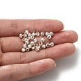 thumbnail image 3 of 200pcs Brass Spacer Beads Long-Lasting Plated Faceted Round 925 Sterling Silver Plated 2x2mm Hole: 1mm, 3 of 3