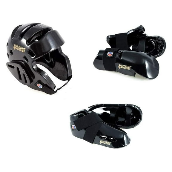 Black Karate Sparring Gear Package Deal - Child Large