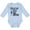 AE-Light Blue, variant on Inktastic Either Way It Goes, I'm the Big Brother Boys Long Sleeve Baby Bodysuit
