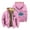 Pink, variant on Milo J La Vida Era Mas Corta Zipper Jacket Long Sleeve Winter Parka Women Men Casual Fashion Coat