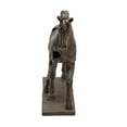 thumbnail image 4 of Artistic Cracked Horse Sculpture for Living Room Decor - Modern Elegant Bathroom and Entryway Accent for Home Styling - Decorative Office Item for Shelf, or Coffee Table Display - 17", Brown, 4 of 5