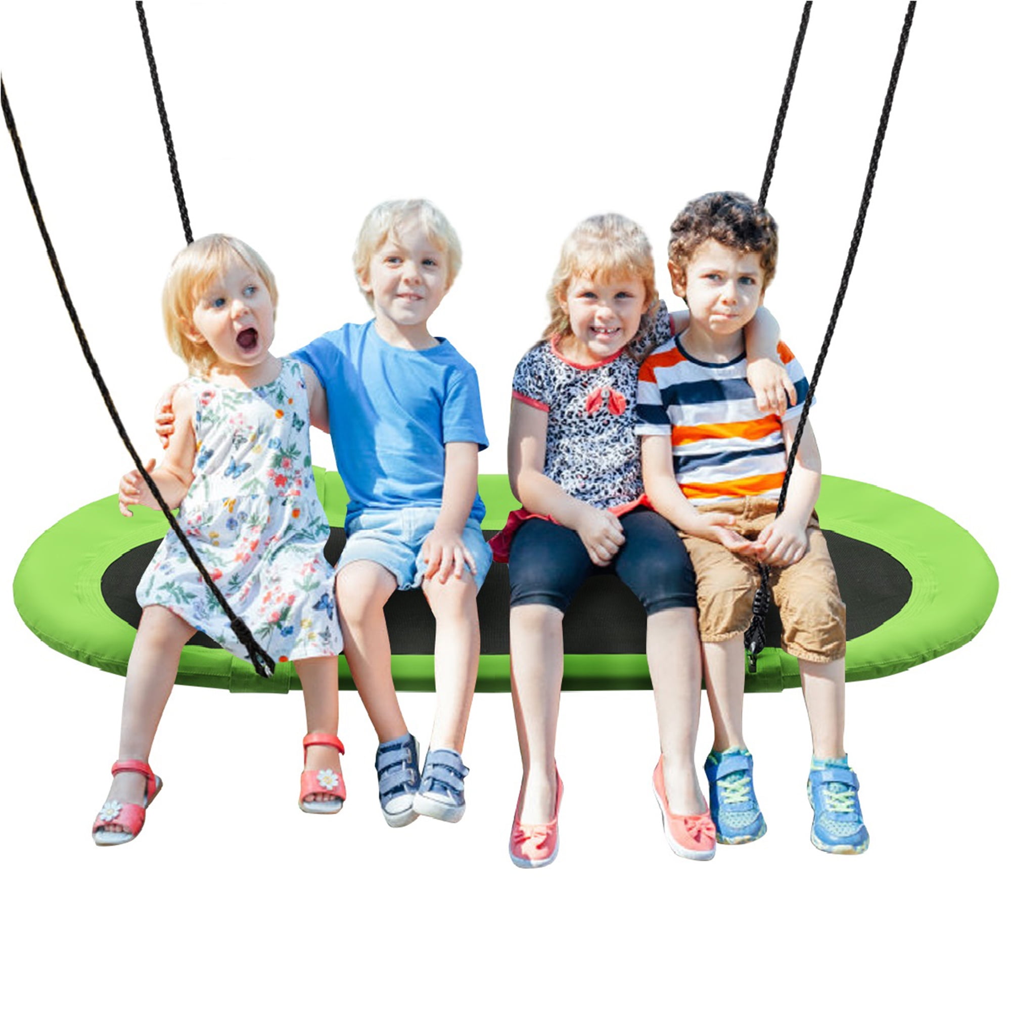 Gymax 60'' Saucer Tree Swing Surf Outdoor Adjustable Kids Giant