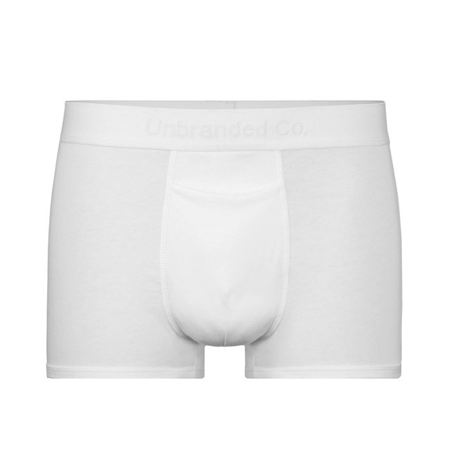 Boxer Corto Para Hombre Ajustado De Algodón Pima y Tela Spandex Unbranded Co Short Trunk White S (28 30)