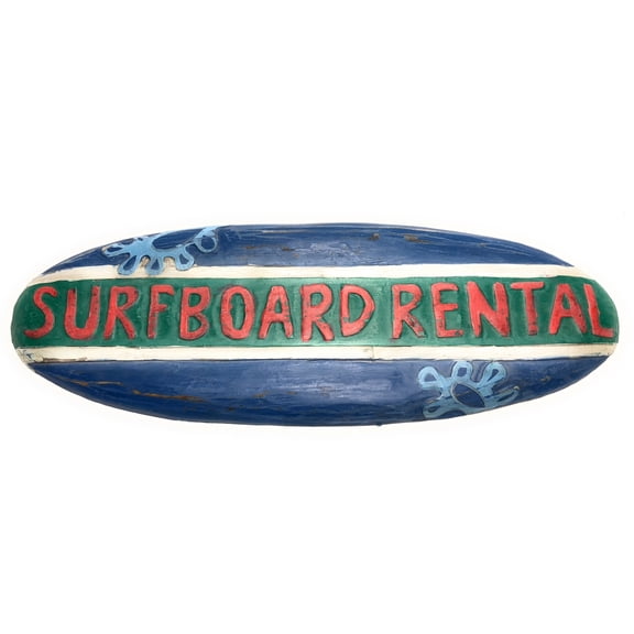Surfboard Rental Rustic Surf Sign 20" - Surfing Accents | #bds1205850