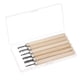 thumbnail image 1 of Artesanía Tallado Cuchillo, 55# Acero Grande/Mediano/Pequeño Semi-circular Triángulo Madera Mango Afición Arte Bricolaje Grabado Mano Herramientas 2 Juegos (12uds) Unique Bargains herramientas para tallar madera, 1 of 6