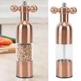 thumbnail image 4 of Pepper Mill Professional Refillable Ceramic Rotor Coarseness Adjustable Manual Pepper Salt Grinder for Kitchen Rose Gold L, 4 of 8