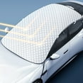 thumbnail image 6 of Windproof Half Tarp Car Cover for Snow, Cold Weather Sunroof Cover for Overnight Parking, Vehicle Protection for Travel, Garage, School, and Outdoor Holiday Use, 6 of 7