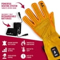 thumbnail image 3 of ActionHeat 7V Rugged Leather Heated Work Gloves XL, 3 of 5