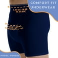 thumbnail image 6 of Wearever Men's Incontinence Underwear Washable Boxer Briefs, Maximum Absorbency Single Pair, Navy Small, 6 of 10